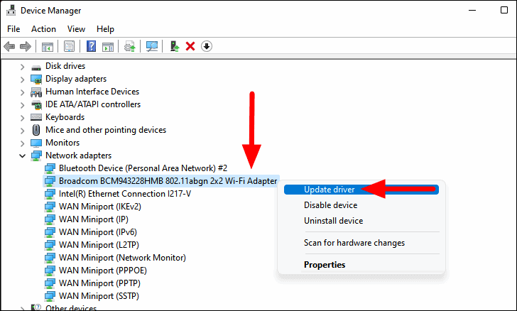 How to Install or Update the WiFi Driver on Windows 11