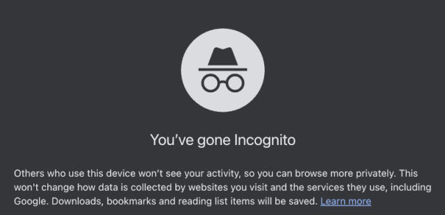 Google Admits That Incognito Mode May Collect Data
