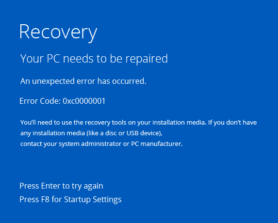 Step-by-Step Guide to Resolve Error Code 0xc0000001 on Windows 10/11