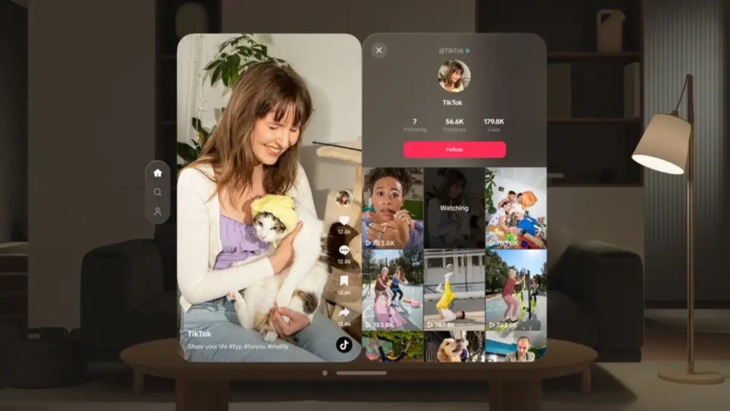 TikTok Now Has a Dedicated App on the Apple Vision Pro