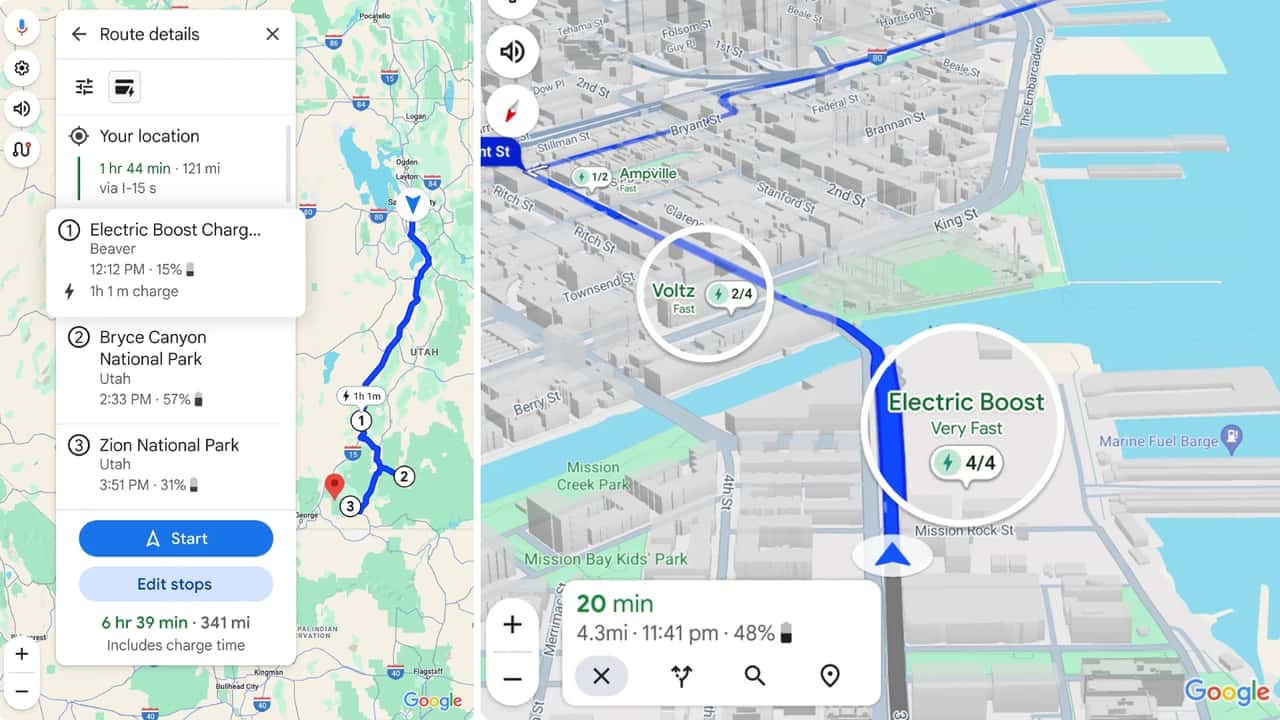 Google Maps Will Use AI to Help EV Car Owners With Charging